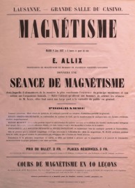 Advertisement poster, 1857