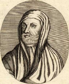 An engraving of Avicenna