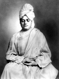 Swami Vivekananda practicing yoga