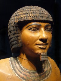 Photo - a statue of Imhotep from the Imhotep Museum in Egypt