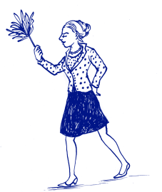 Lucy the librarian - illustration