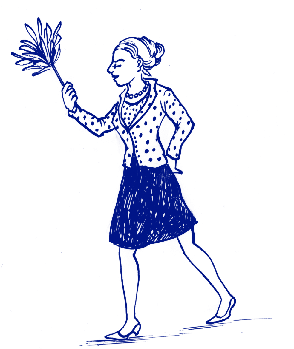Lucy the librarian - illustration