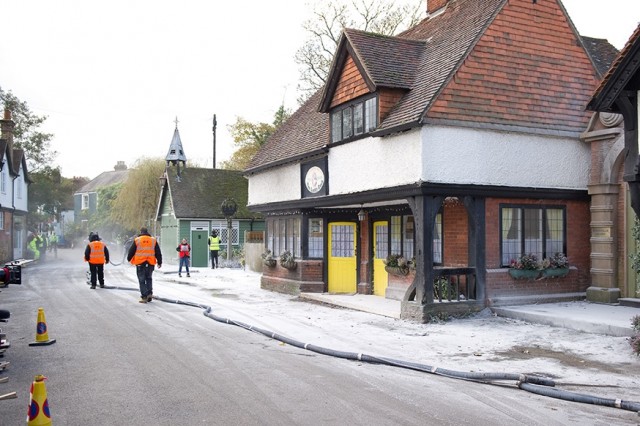 Fake snow scene #2