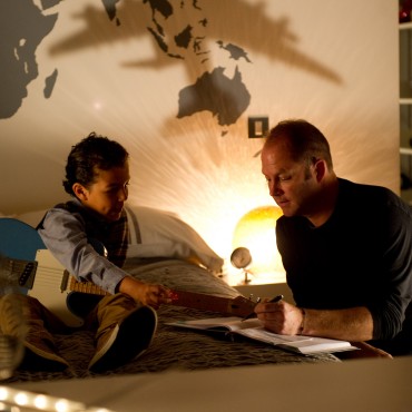 Photo - Chris talks to Jadon