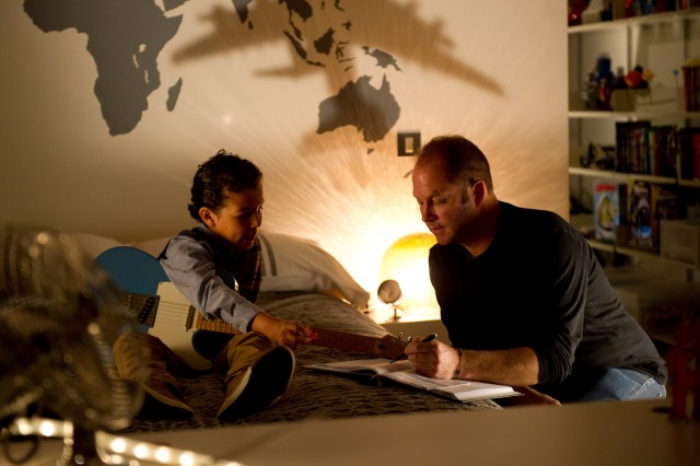 Photo - Chris talks to Jadon