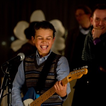 Photo - Jadon plays guitar