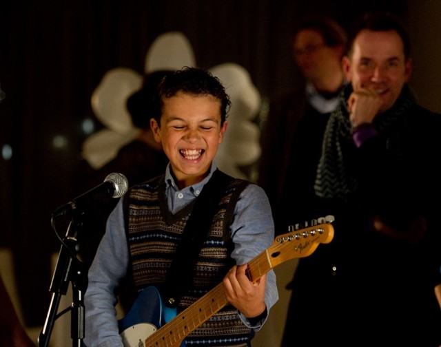 Photo - Jadon plays guitar