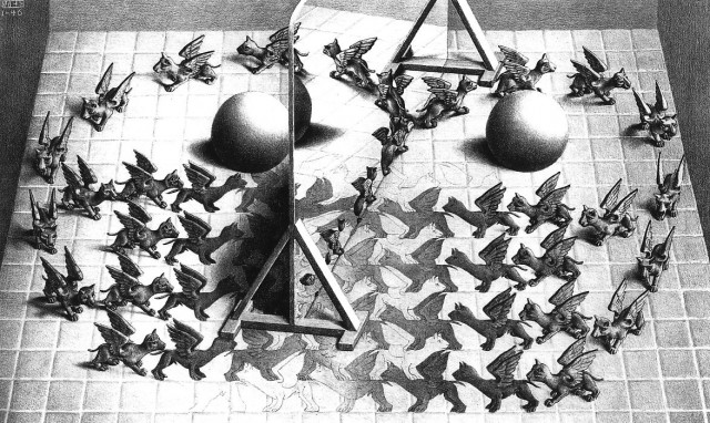 Magic Mirror - M.C. Escher, 1938