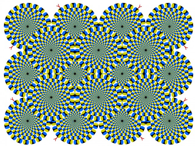 Rotating Snakes - Akiyoshi Kitaoka, 2003