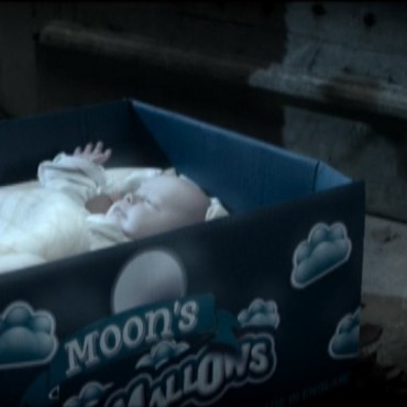 Molly Moon - baby in marshmallow box still from movie